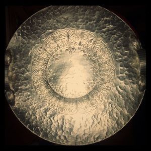 Silver serving tray